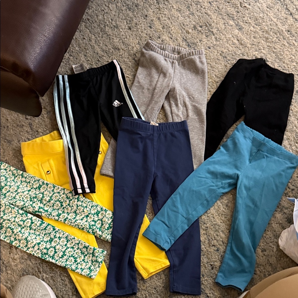 Kids' Multicolor Leggings Set 7 pairs diff brands Tea etc